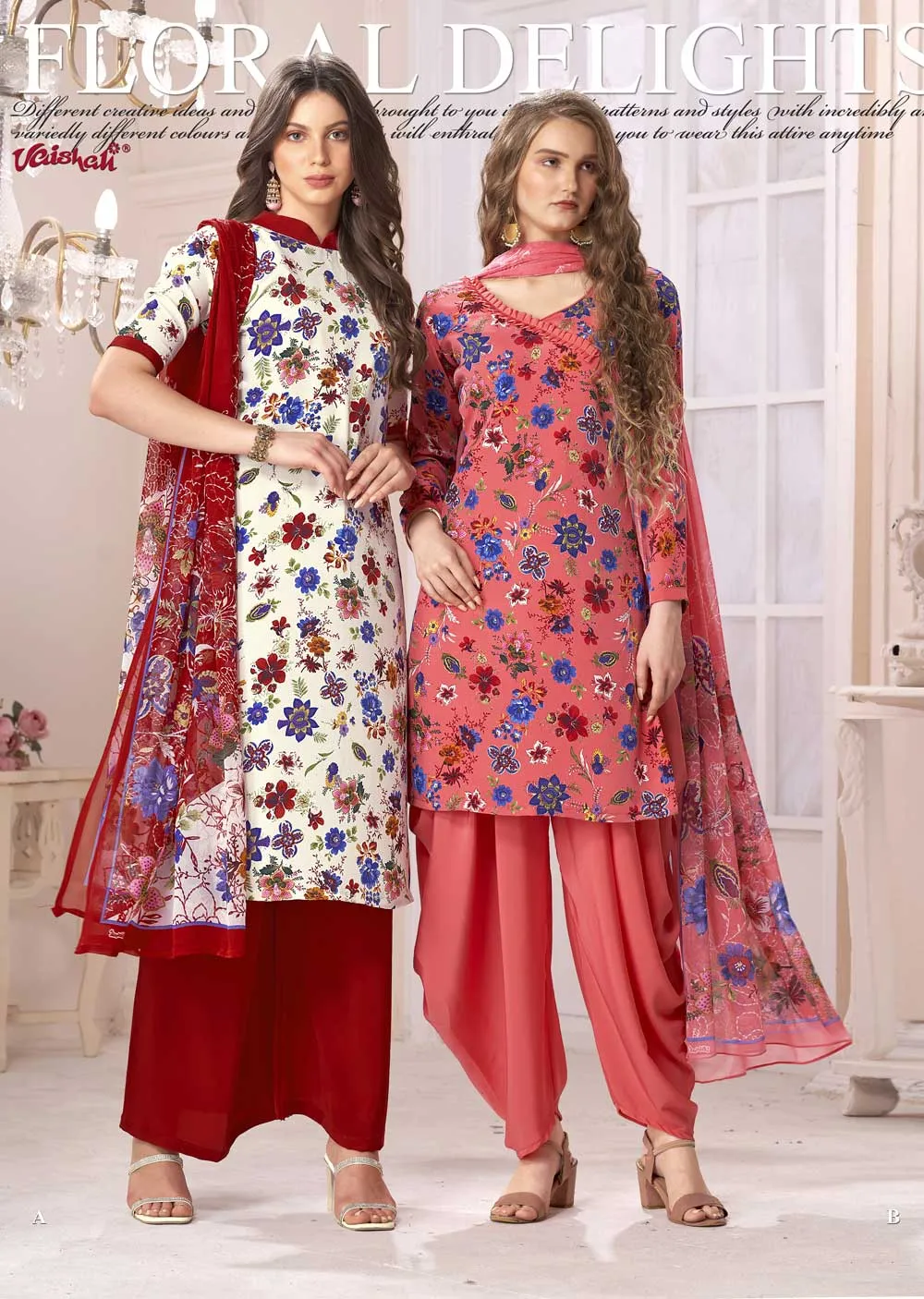 5407 - Unstitched - Vaishali Prints  A B