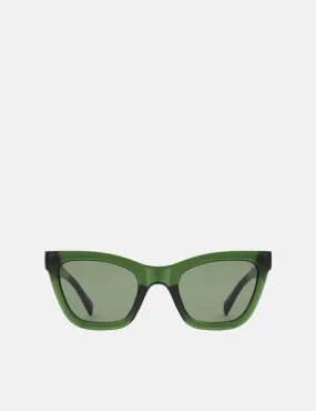 A. Kjaerbede Big Kanye Sunglasses - Dark Green Transparent