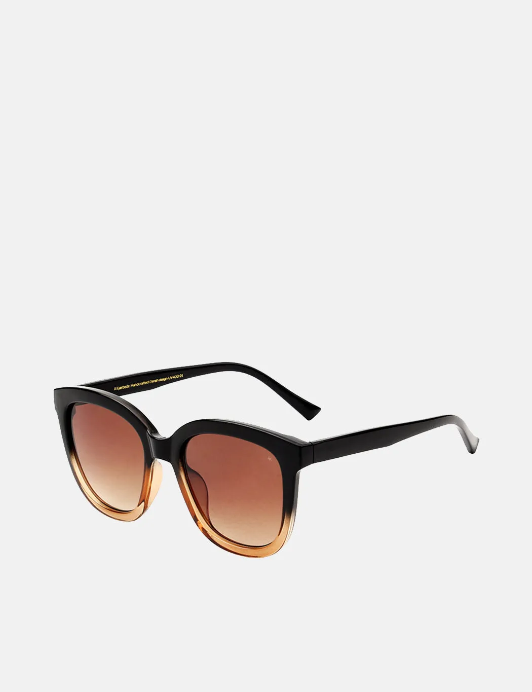 A. Kjaerbede Billy Sunglasses - Black/Brown Transparent