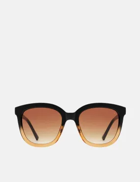 A. Kjaerbede Billy Sunglasses - Black/Brown Transparent