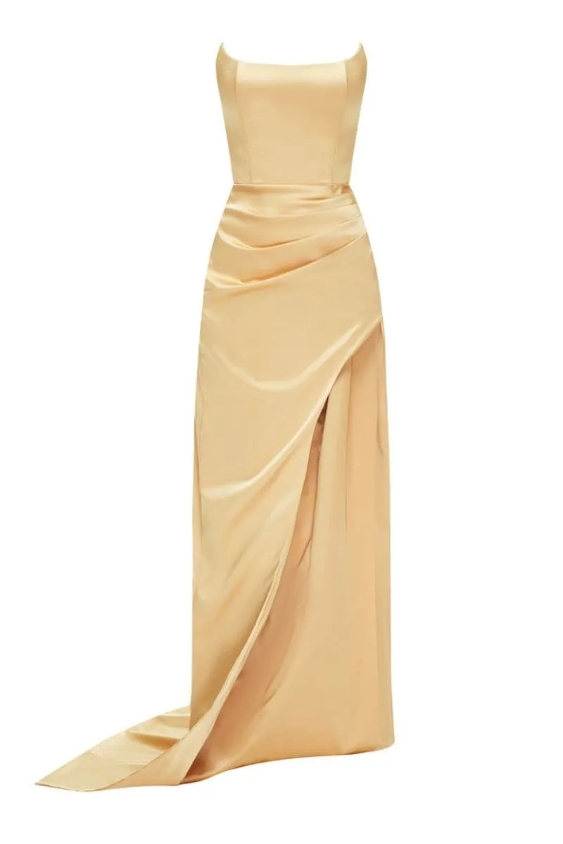 ANASTASIA GOLD MAXI GOWN