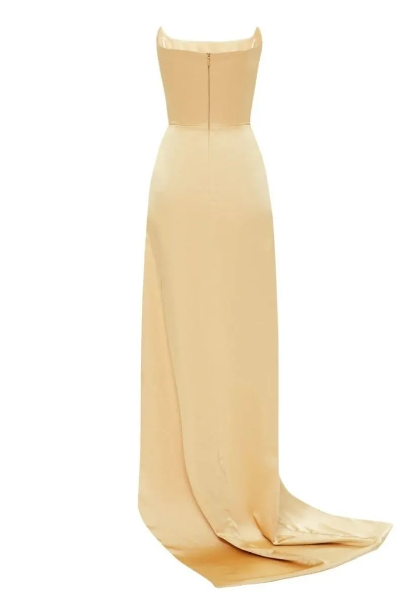 ANASTASIA GOLD MAXI GOWN