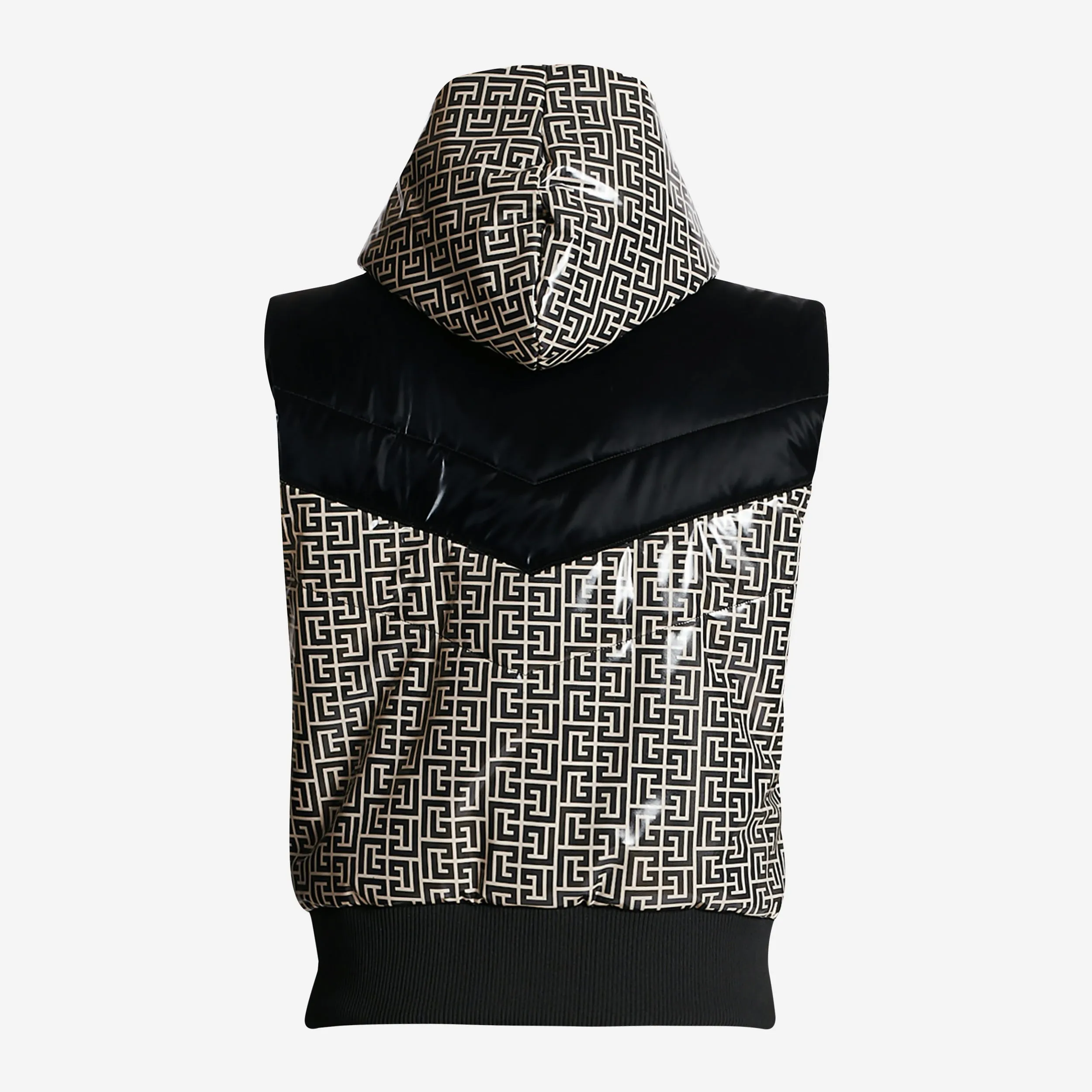 Balmain Monogram Detail Puffer Gilet