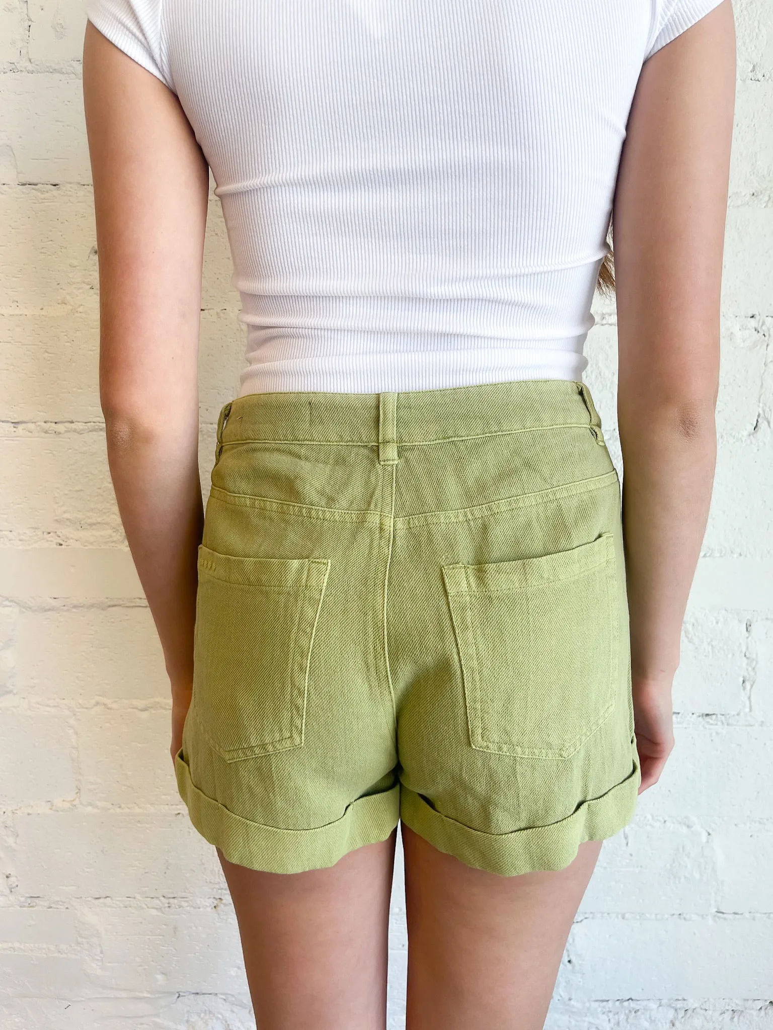 BLANKNYC Green Light Shorts