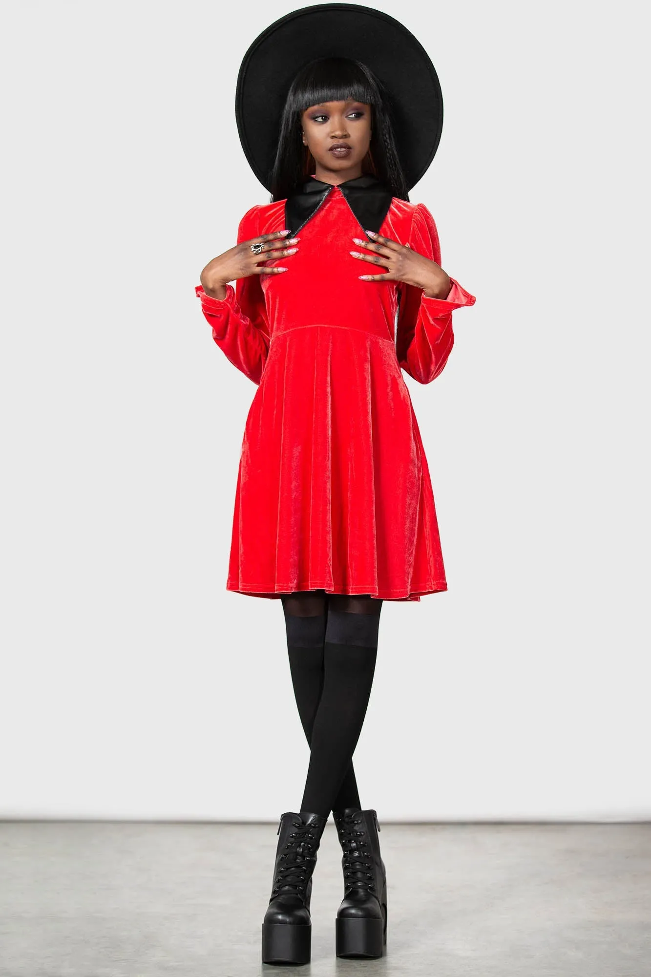 Cathedral II Skater Dress [RED] Resurrect