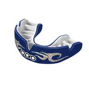 Dark Blue-White Opro Power Fit Bling Urban Mouth Guard