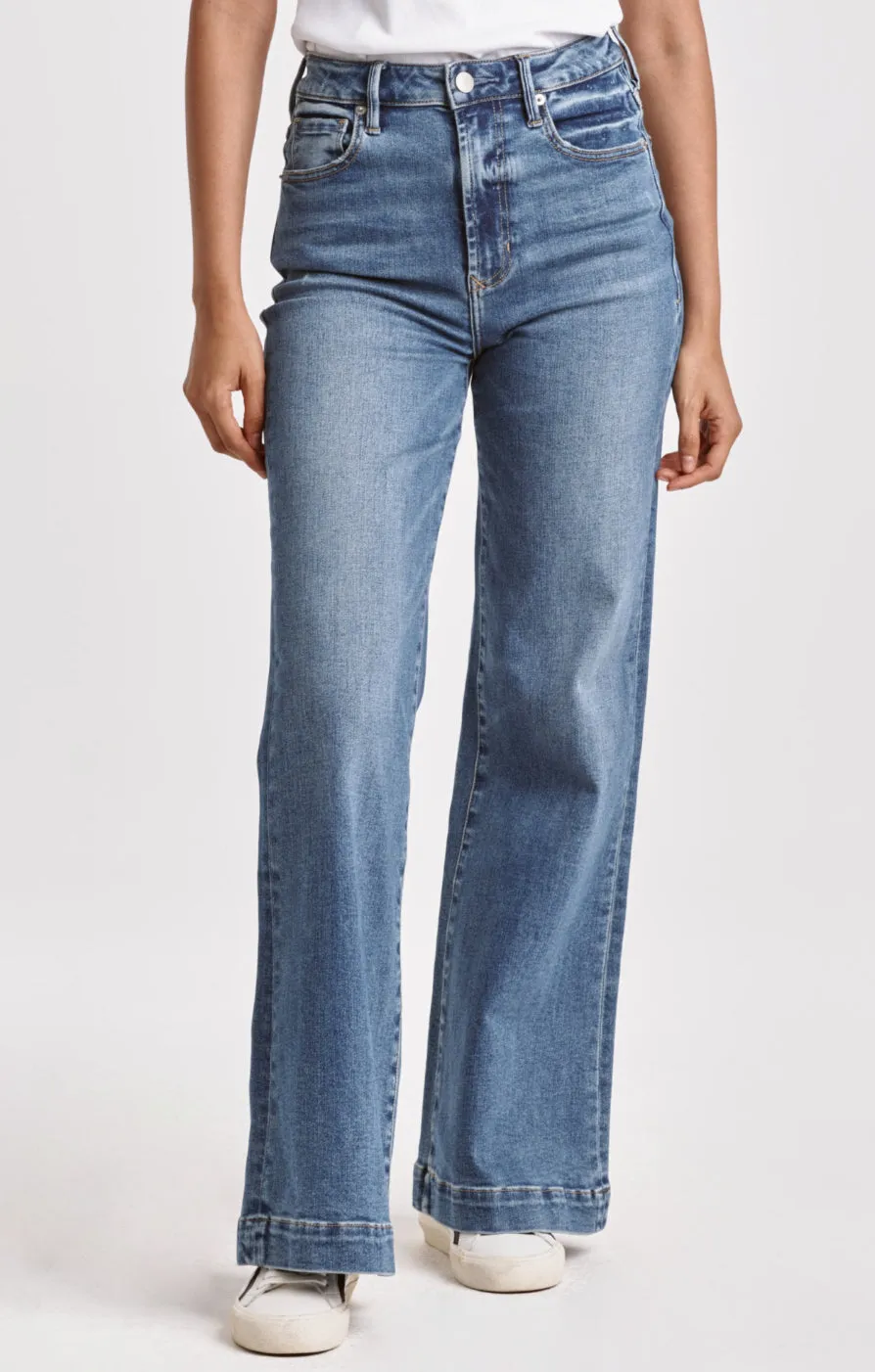 Dear John Fiona Super High Rise Wide Leg Jeans - Natal