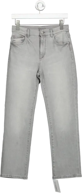 DL 1961 Grey Patti Straight High Rise Vintage Ankle Jeans W27