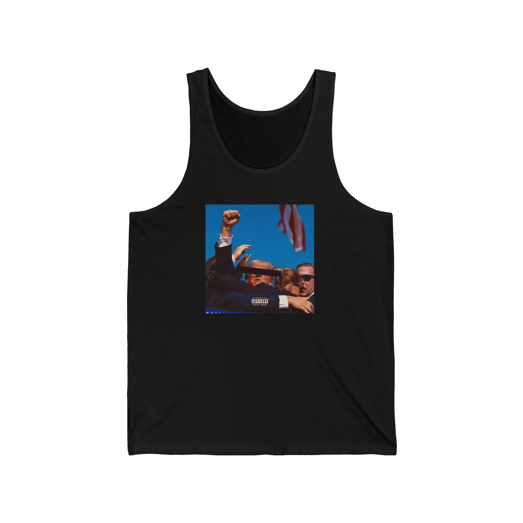 Donald Trump Album Blackout Cover Tee Unisex Jersey Tank