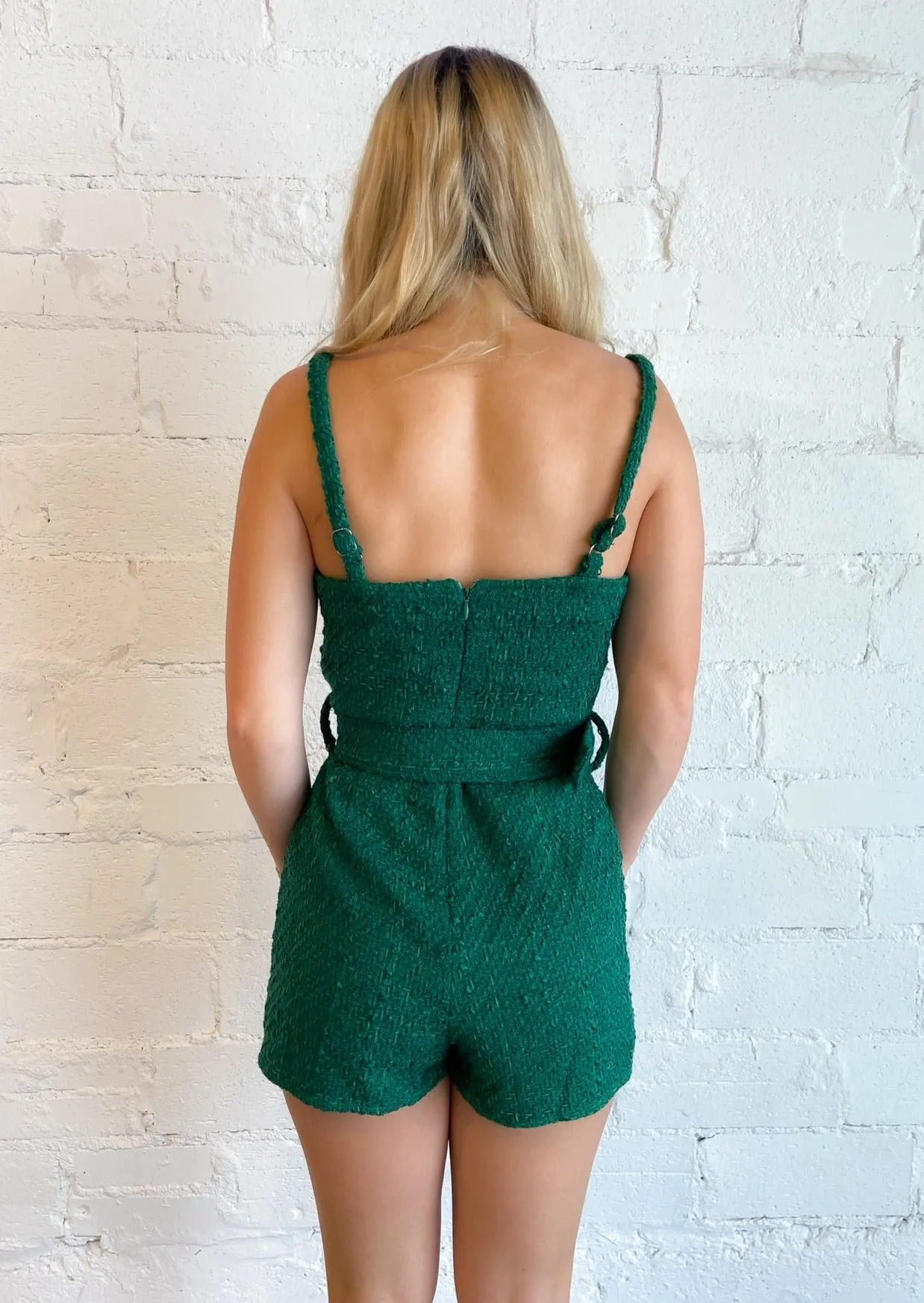 Falling For Tweed Romper