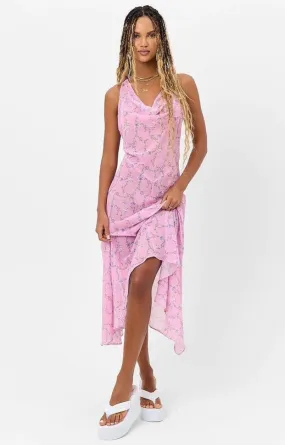 Frankies Bikinis Molly Floral Chiffon Dress