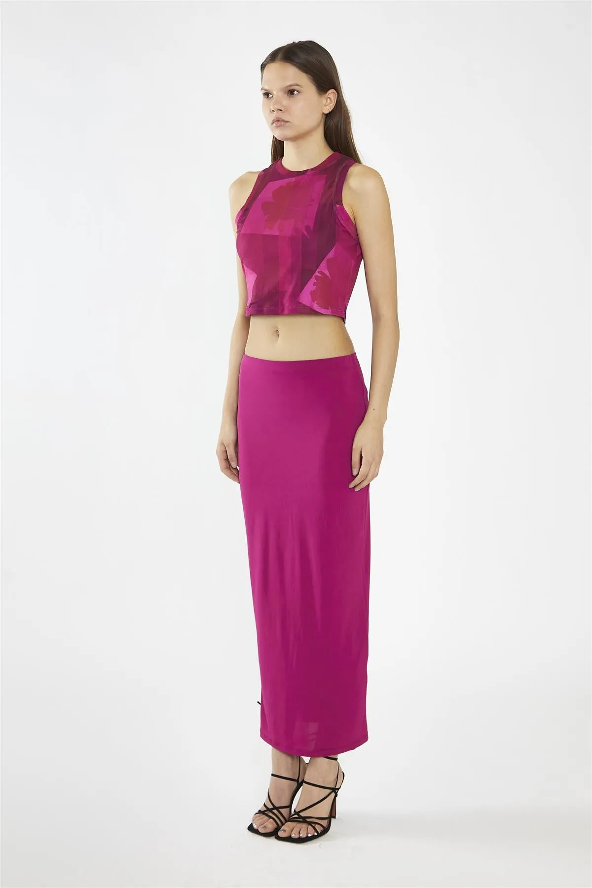 Fuchsia Maxi-Skirt