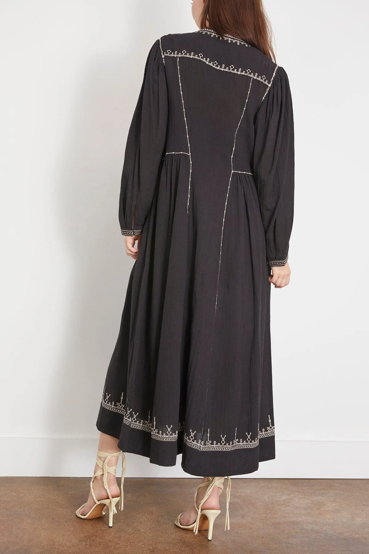 Long Pippa Dress in Black