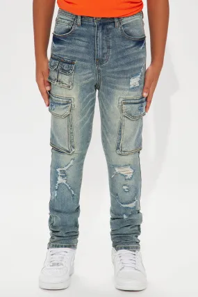 Mini Below Scoop Cargo Skinny Jean - Indigo