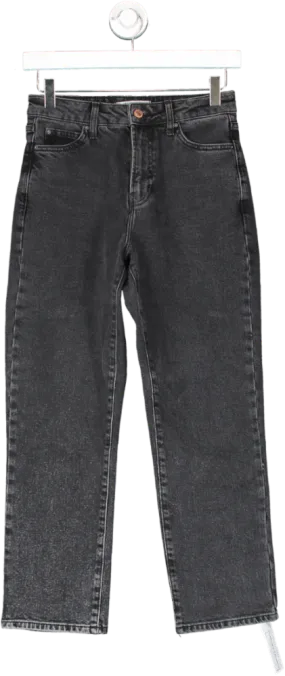 New Look Black Ankle Grazing Hannah Straight Leg Jeans UK 6