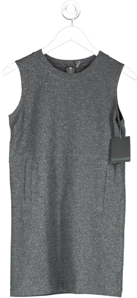 Norma KamalI Grey Sleeveless Tailored Terry Mini Dre UK S