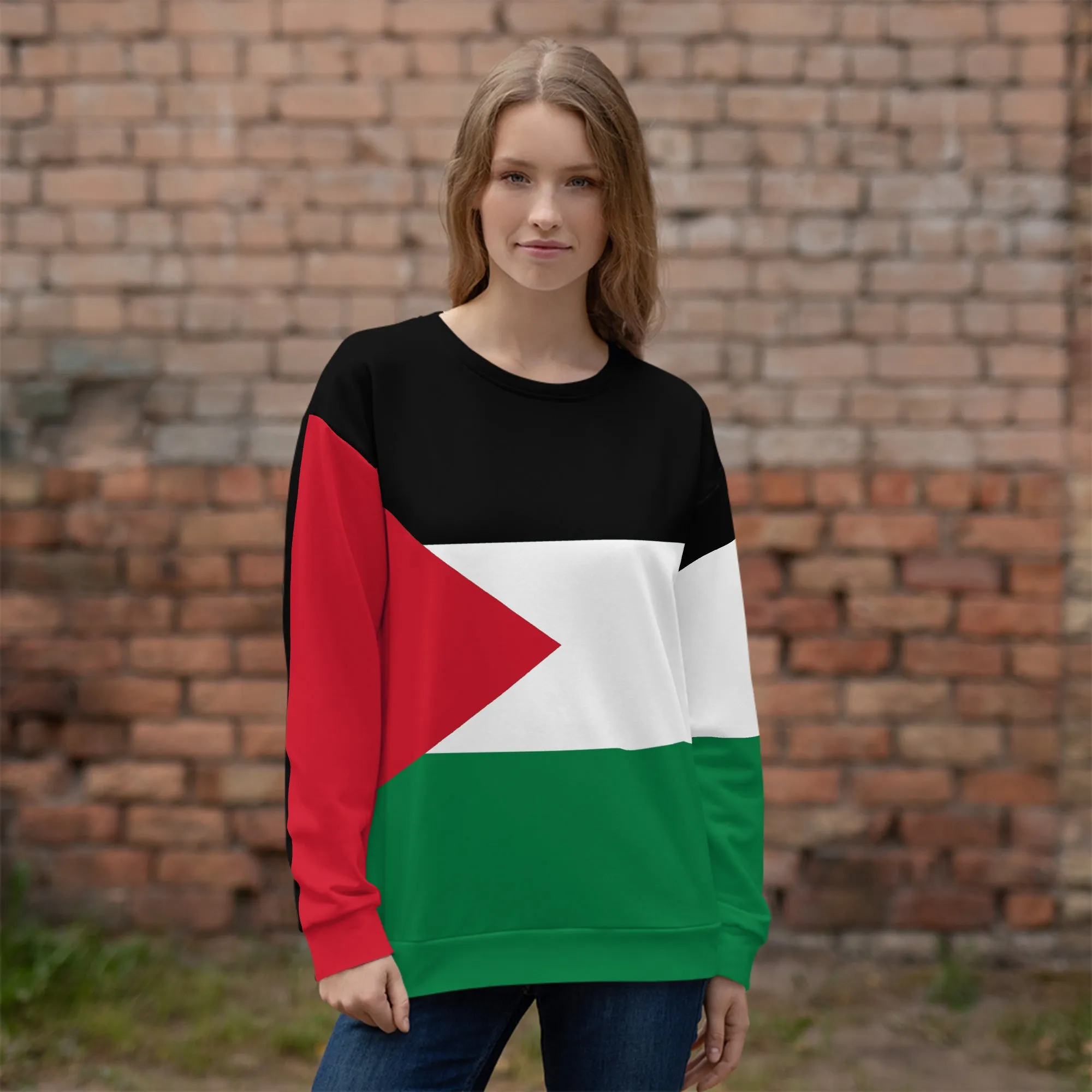 Palestine Sweatshirt Flag Clothing / Eco friendly