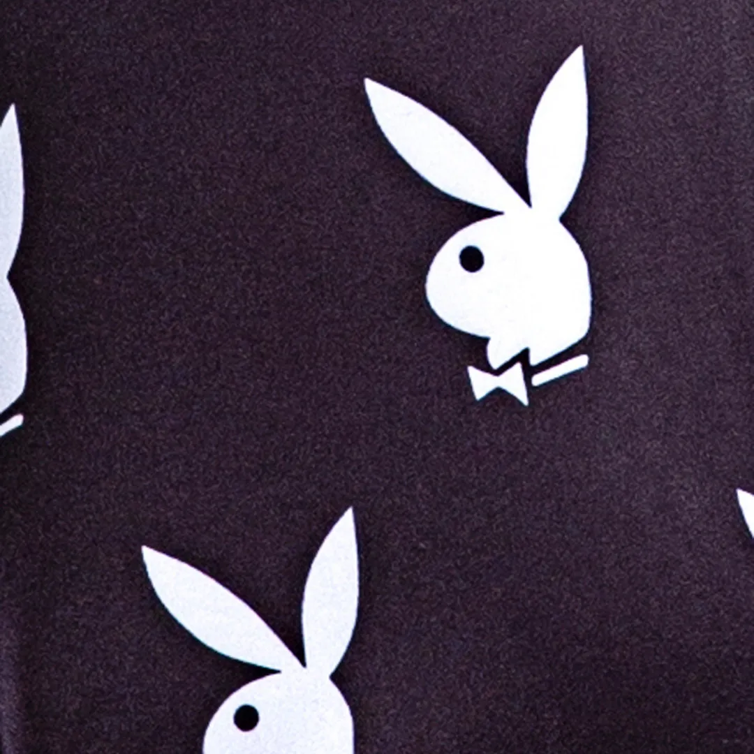 Playboy Slumber Bunny Romper - Black/White