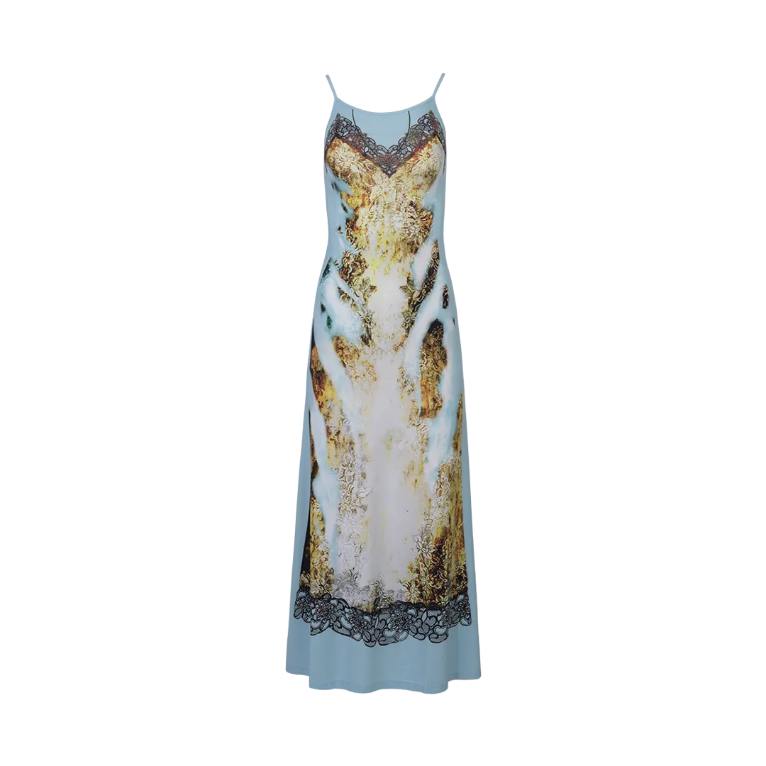 Printed Slip Dress