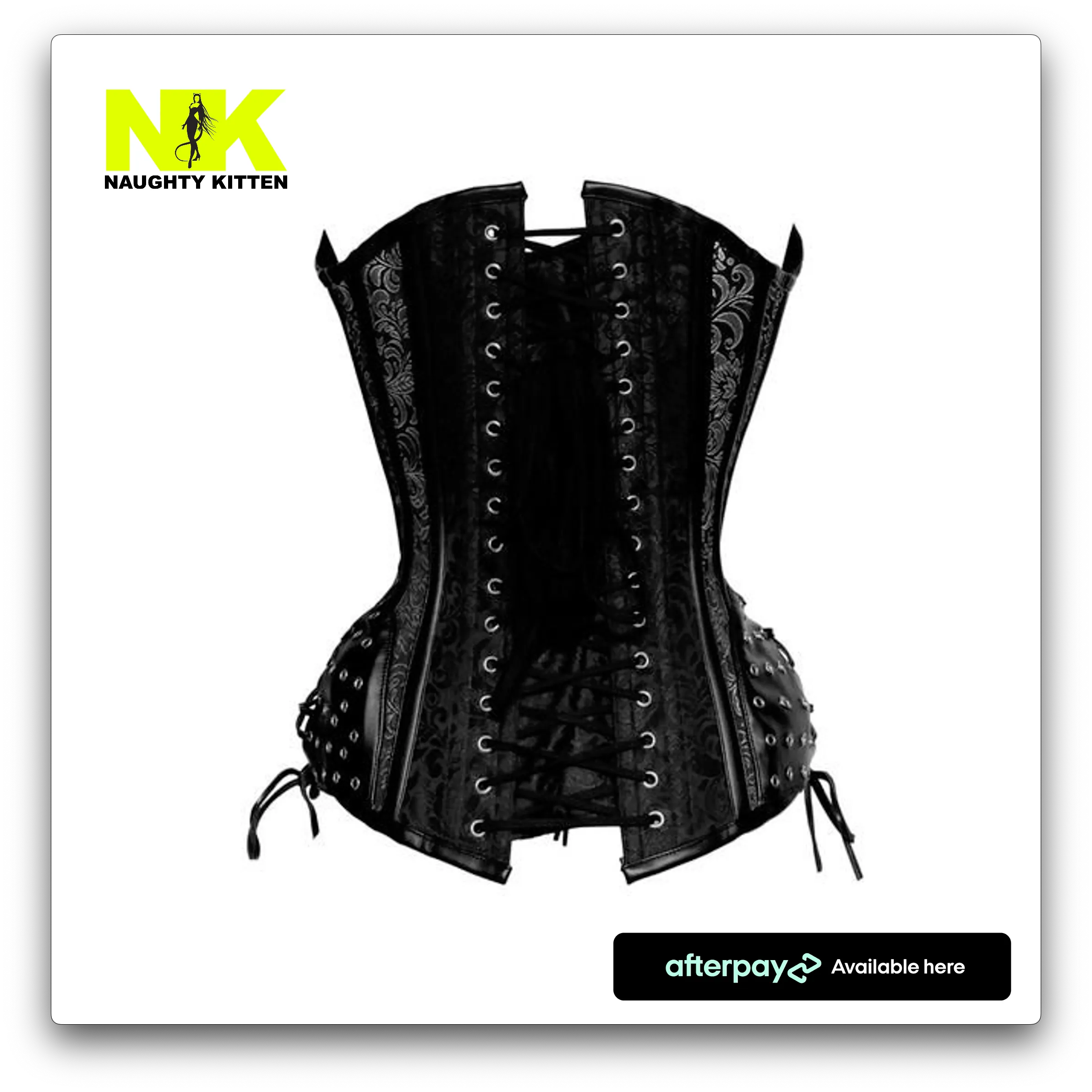 Rebel Gothic Brocade Corset