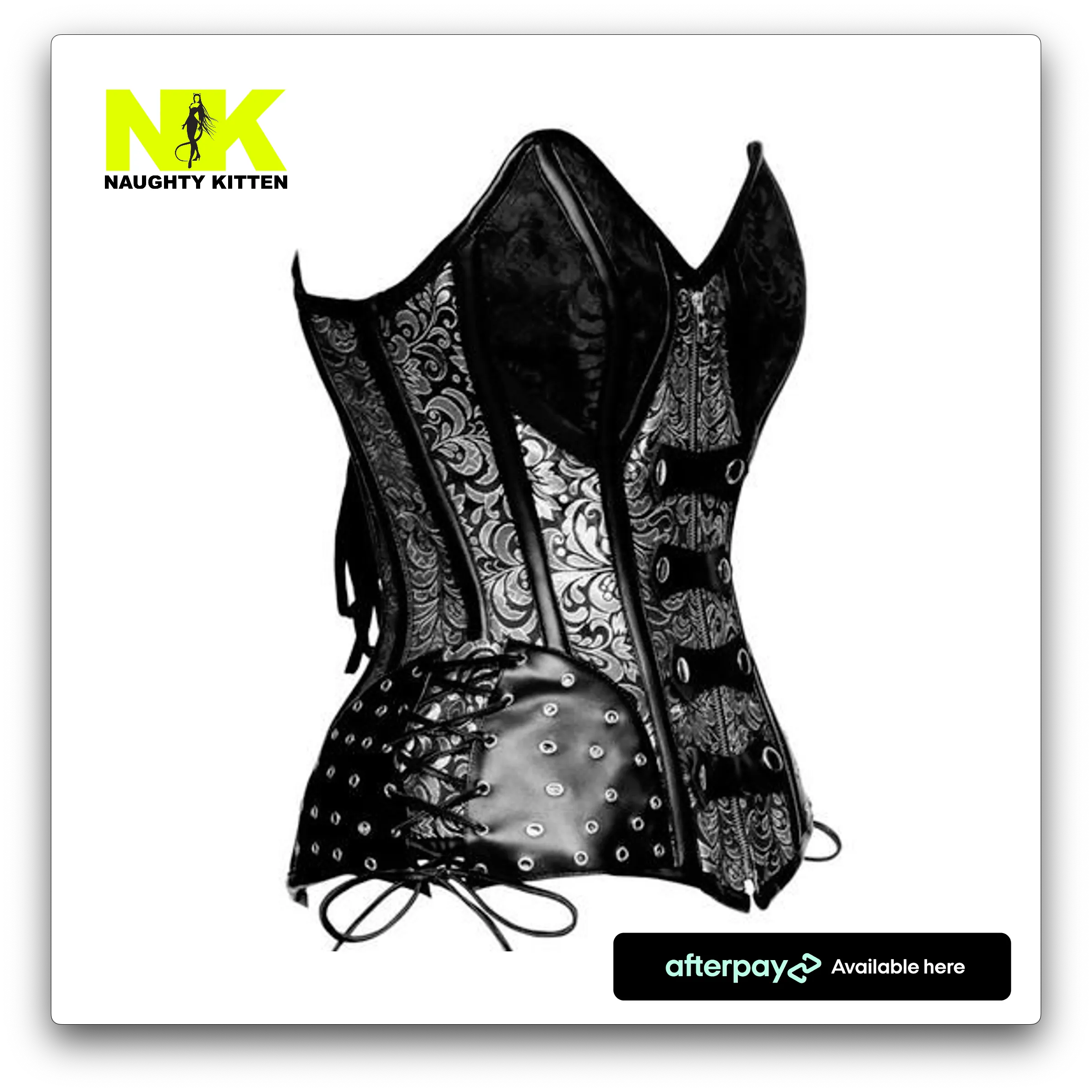 Rebel Gothic Brocade Corset