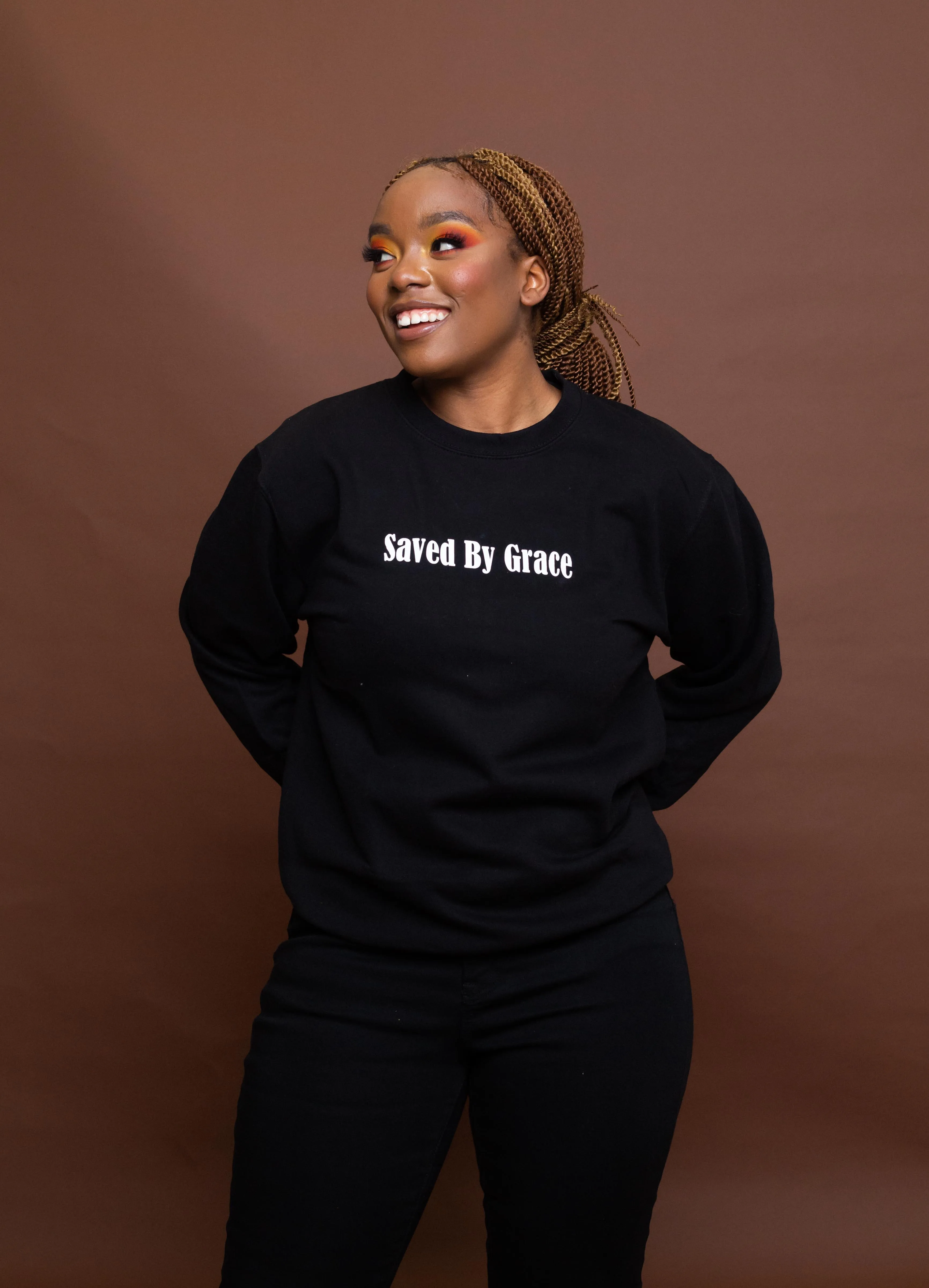 SAVED BY GRACE Sweatshirt (Black)