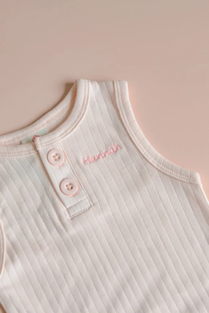 Sleeveless Onesie - Pastel Pink