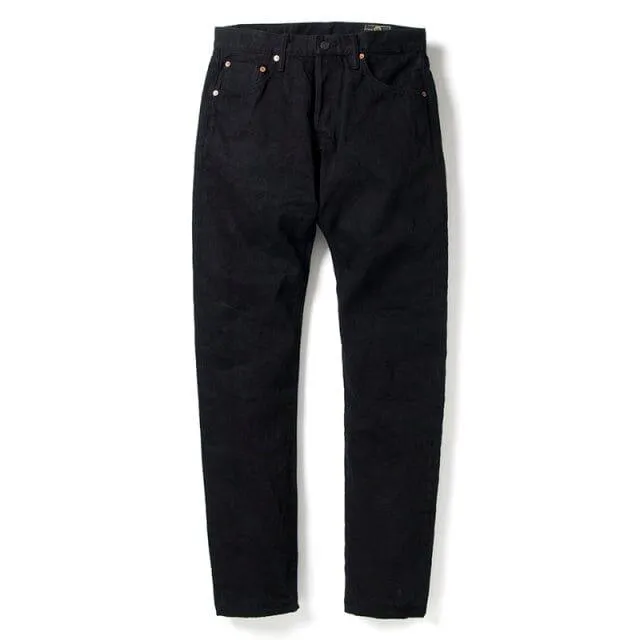 Studio D'Artisan - Kyoto Black Crest Dyed Jeans [D1864] (One Wash)