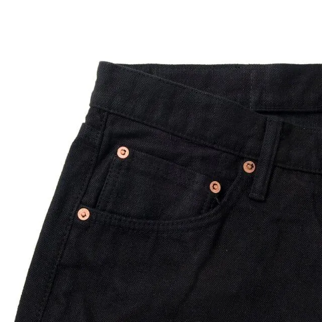 Studio D'Artisan - Kyoto Black Crest Dyed Jeans [D1864] (One Wash)