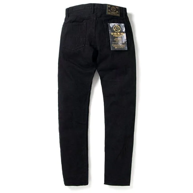 Studio D'Artisan - Kyoto Black Crest Dyed Jeans [D1864] (One Wash)