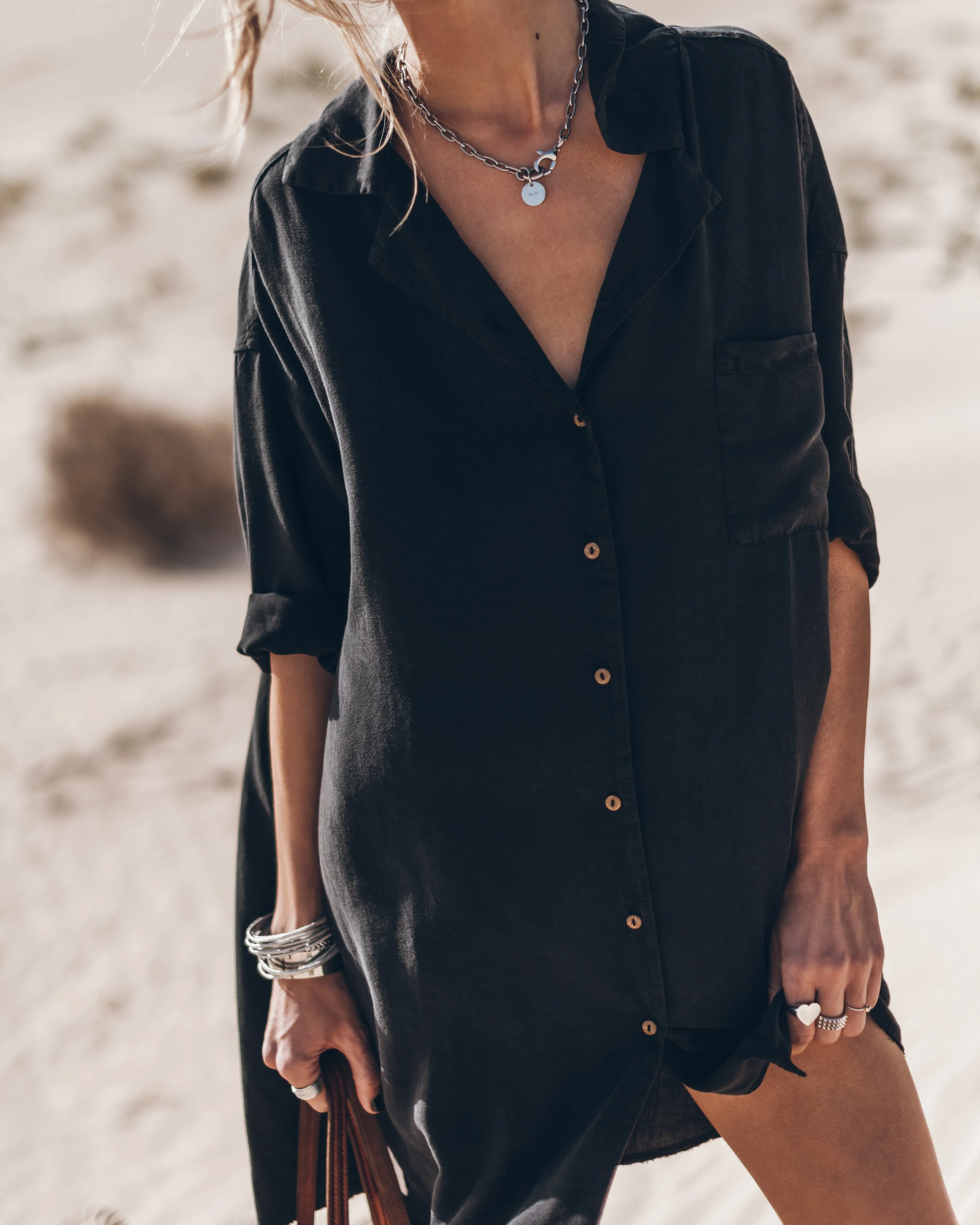 The Dark Shirt Dress