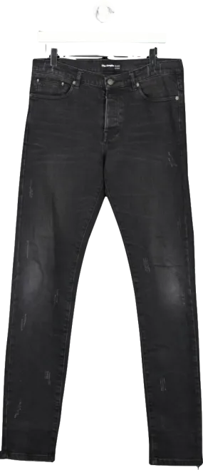 The Kooples Black Fitted Straight Leg Jeans W31