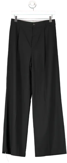 ZARA Black Straight Leg Trousers UK XS